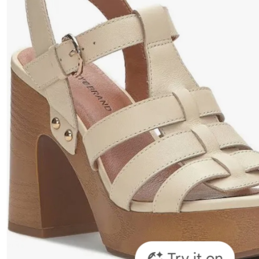 Lucky Brand Women's Cream Platform Sandals